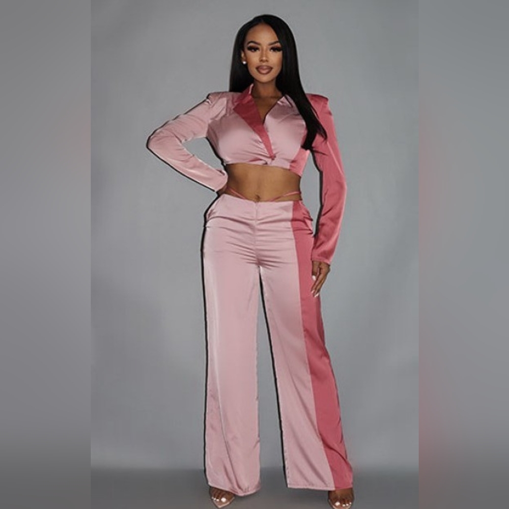 Cropped Colorblock set
